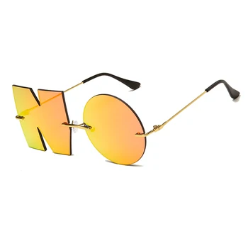 Moda Dopisom ŠT sončna Očala blagovne Znamke Design Ženske Kovinski Rimless sončna očala Lady Trend Luksuzni Sunglass UV400 Odtenki Oculos de sol