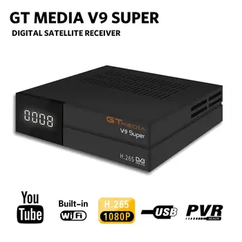 Vroče prodaje GTmedia Satelitski Sprejemnik V9 Super DVB-S2 H. 265 Digitalni TV-Sprejemnik HD 1080P Vgrajen WIFI, Predvajalnik ne APP