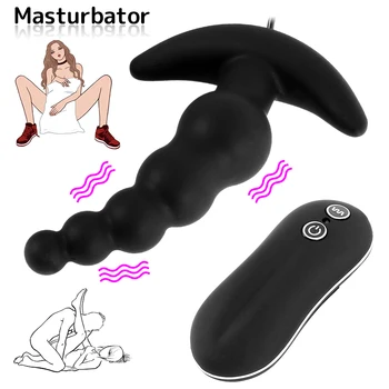 10 Hitrost Analne Kroglice Analni Vibrator Butt Plug Klitoris Stimulator Žensko Samozadovoljevanje Moških Prostate Massager Sex Igrača za Odrasle Nova