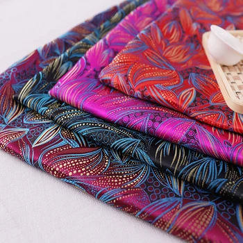 Brocade jacquardske vzorec oblikovalec materiali material za šivanje cheongsam in kimono DIY saten oblačila tkanine