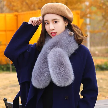Korejski nove jesen in zimo, Plišastih študent ženski lisica krzno Rex zajec krzno šal šal in krzna, hlače z Oprsnikom