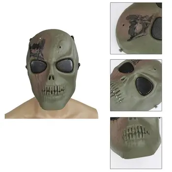 Vojska Dve Polni Obraz Taktično Airsoft Paintball Maska Lobanje Zaščitne Maske Cosplay Stranka Vojske Vojaške Wargame Lov Maske