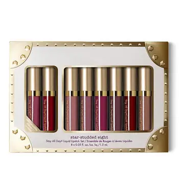 8PCS/Set Mat Svetlečim Tekoče Šminka Nepremočljiva Dolgotrajno Lip Gloss Ličila Kompleti Maquillage Ženske so Specializirani za Šminko