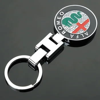 Avto Obesek za Avto Key Ring Keychain Ključnih Verige Auto Keychains Držalo Za Alfa Romeo Giulietta Pajek GT Krajina Mito 147 156 159