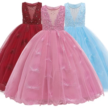 Dekleta princesa gostiteljice elegantne obleke brez rokavov maturantski obleki dekleta stranka obleko otroški kostum, otroci, dekleta, obleko 3-12 let