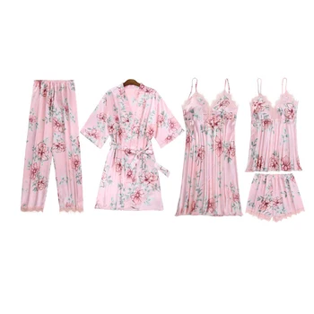 Pet-kos ženski nightgown nightdress naramnice kratko krilo, hlače visoko kakovostne tkanine udobno spomladi, poleti in jeseni