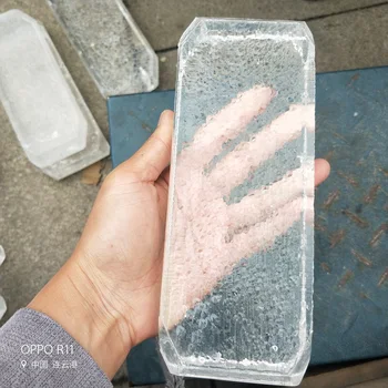 Jasno, Sintetičnih Quartz Crystal Topaz Kocka Icelannd Spar Rock Zdravilne Energije Kristalni Kamen Doma Ali Poročno Dekoracijo