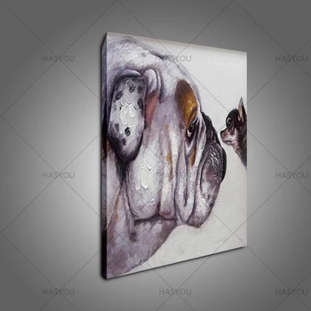 HASYOU Pop art Pes hišne Ljubljenčke na platno sodobne povzetek Živali oljna slika, ročno oljna slika, umetniška dela Za Dom Dekor Dnevna Soba