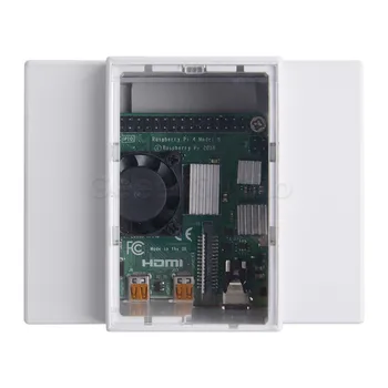 ABS Električno Polje Plastično Ohišje za Raspberry Pi 4B / 3, z Toplotni Odvodi izvijača za Raspberry Pi 4 / 3 B + / 3 B