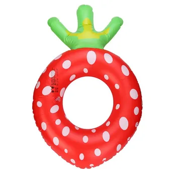 Poleti Veliko Srčkan napihljivi Strawberry Sadje Plavalni Pripomočki Krof Bazen Float obroč za Odrasle, Otroška Otroci Malčka Otrok