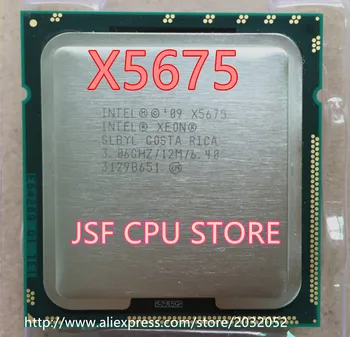 Lntel X5675 x5675 CPU Procesor Šest-Core/3.06 Ghz /L3=12M/95W Socket LGA 1366 CPU Desktop (delovni Brezplačna Dostava)