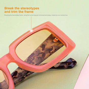 Retro Majhen Pravokotnik Sončna Očala Ženske Luksuzne Blagovne Znamke Color Okvirjem Kvadratnih Dame Sončna Očala Za Ženske Letnik Gafas De Sol Mujer