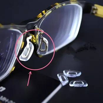 Pregledna Mehke Silikonske Blazinice za Nos Očala Anti-Slip Spetacles 100Pair/Veliko Brezplačna Dostava