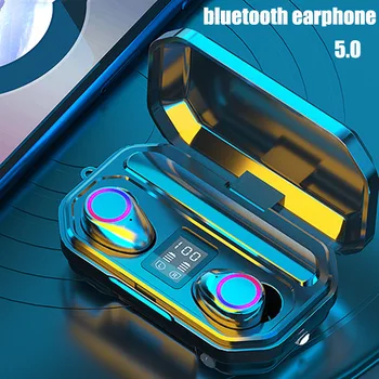 HD Klic 9D šumov Brezžične Slušalke Tws Nepremočljiva Brezžične Slušalke Dotik Slušalka Bluetooth Šport Teče Čepkov