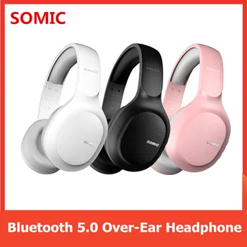 SOMiC MS300 Bluetooth 5.0 Nad-Ear Slušalke Brezžične Glasbe, Športnih Gaming Slušalke z Mikrofonom 72H Dolžina CVC8.0 Zmanjšanje Hrupa
