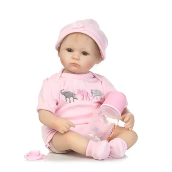 40 cm Mehka Telesa Silikonski Prerojeni Baby Doll Igrača Za Dekleta Vinil Novorojenčka Dekle Dojenčki Lutke Otroci Otrok Darilo Dekle Brinquedos bonecas