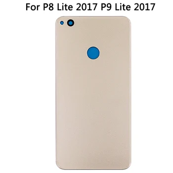 10PCS Novo P9 Lite 2017 Pokrov Baterije Za Huawei P8 Lite 2017 Zadnji Pokrovček Zadnje Steklo Vrata Stanovanja Primeru