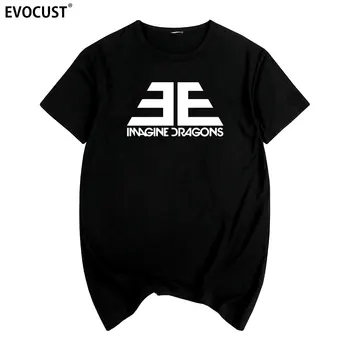 Imagine Dragons Poletje natisni T-shirt Bombaž Moški majica s kratkimi rokavi Nove ženske TEE