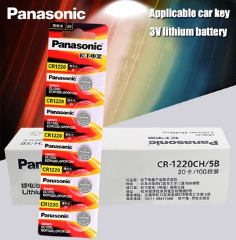 100 KOZARCEV/VELIKO Original Panasonic CR1220 Gumb Celic Baterije CR 1220 3V Litijevo Baterijo, BR1220 DL1220 ECR1220 LM1220