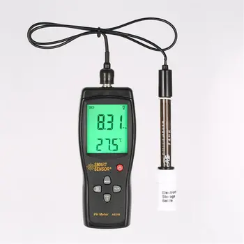 2019 NOVO AS218 Digitalni PH Meter Obseg 0.00~14.00 pH Tal (PH Tester Vode, PH Kislost Meter Zaslon LCD Liquid PH Meter