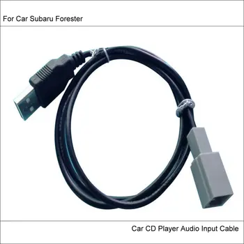 Originalni Vtiči Za USB Adapter Conector Za Subaru Gozdar Avto Radio CD Media Audio Kabel Podatkov Žice