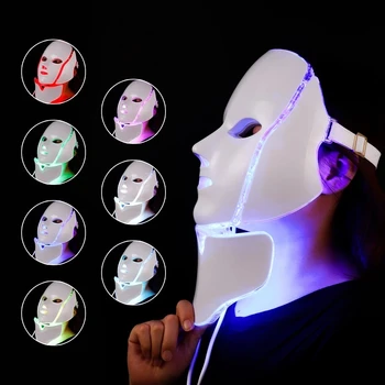 MISunShine 7-barva Foton Pomlajevanje Lepotno Masko Led Masko za Podporo Poln Obraz & Vrat Za Čiščenje in Fototerapijo & Zmanjšanje Madeže
