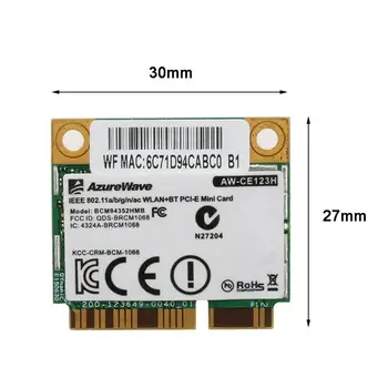 BCM94352HMB AW-CE123H 802.11 ac 867Mbps Dual-band 2.4/5 G AC Bluetooth 4.0 WiFi Brezžično Kartico WLAN Adapter za Kartico