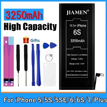 Zamenjava Bateria Za iPhone 6S 6 5 5SE 5S 7 6 Plus Batterie Visoke kakovosti 0 ciklov baterije za iphone 7 6s 5se 6 5s Za Apple