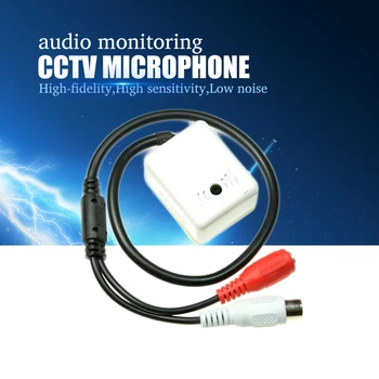 YiiSPO Mini MIC CCTV Mikrofon Avdio snemalna Naprava-senzor za Fotoaparat Tok Visoka Občutljivost za Dobro kakovost zvoka spremljanje DC12V
