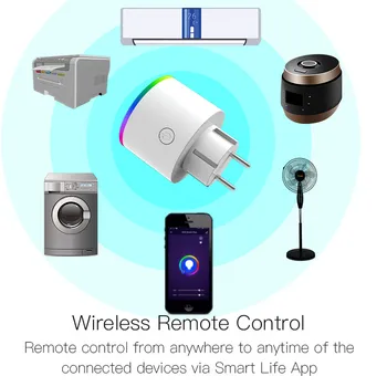 WiFi Smart Vtič v Vtičnico Brezžično električno Vtičnico Smart Life/Tuya App Remote Control Delo z Alexa Google Domov, Ni Hub NAS Zahteva,