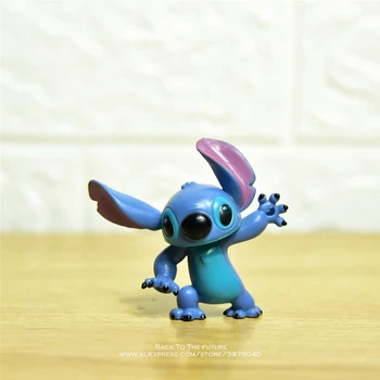Disney Lilo & Stitch 6 cm Dejanje Slika Anime Dekoracijo Zbirka Figur mini Igrača model za darilo otrok