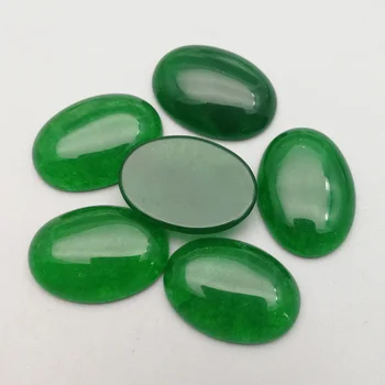 Modni zeleni kamen, noge čare 25x18MM ovalne cab chrysoprase 12Pcs za nakit, izdelava Obroča Ogrlica DIY dodatki