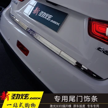 Za Mitsubishi ASX obdobje 2013-2018 vrata prtljažnika Zadnja Vrata Spodnji Pokrov Modeliranje Trim Nerjavnega Jekla nazaj vrata trim avto Dodatki
