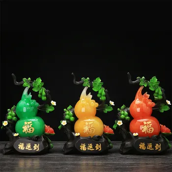 Busniess Darila Gourd Figur Office Home Okraski, Dodatki, Okraski Najboljše Želje Gourd Kiparstvo Miniaturni Vrt Obrti