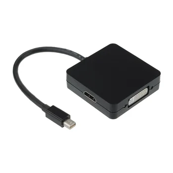 Trgovina na drobno 3 v 1 Mini DisplayPort Strela HDMI / DVI / VGA, Display Port Adapter Kabel za Mac Book Zraka, Mac Book Pro, iMac in