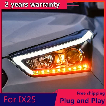 Za Hyundai IX25 Smerniki-2017 Creta LED Smerniki DRL Dnevnih Luči Bi-Xenon HID Za Hyundai IX25 Dodatki