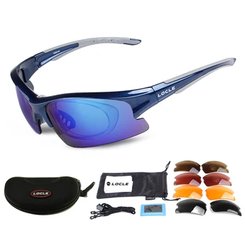 LOCLE UV400 Pohodništvo Očala Polarizirana sončna Očala Moških Taktično Streljanje Očala za Ribolov, Plezanje Šport Očala Kolesarska Očala za Sonce