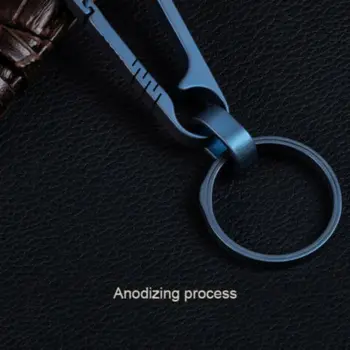 2020 Novo Keychain Titanove Zlitine Sivo Modra Kampiranje Key Ring Prenosni Trajne Titana Nahrbtnik Sponke Lahki Keychain