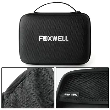 Trdi kovček za FOXWELL NT301 NT510 OBD2 Kodo Skener Poliestrskih Vlaken & EVA Premium Potovanje Primeru Diagnostično Orodje, Zaščitna Vreča
