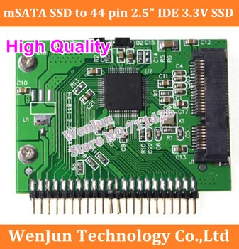 Brezplačna Dostava 3.3 V, mSATA, da IDE kartico Visoko Qualit Mini mSATA sata SSD do 44 pin za 2,5