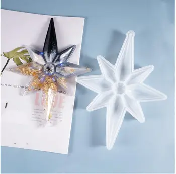 Aouke Plesni DIY kristalno lepilo plesni mangxing octagonal visi kos star luč Diamond Star silikonsko plesni