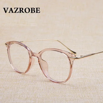 Vazrobe Pregleden ženske očala okvir roza jasno očala ženske ženski optična očala za predpisovanje očal moda