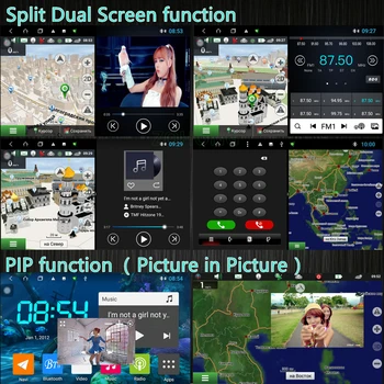 4G DSP 8 Core Android 10 za Toyota Prado 120 za Lexus GX470 Avto Multimedijski Predvajalnik, BT autoradio GPS Navigacija Radio DVD-2 Din