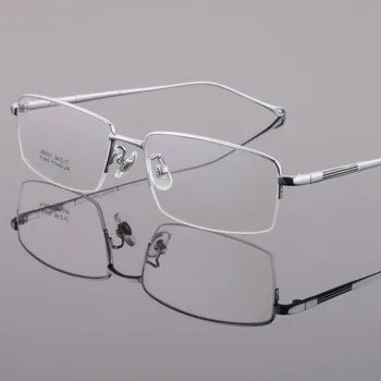 BCLEAR Pol Rimless Očala Okvir Optičnega Recept Semi-Rim Očala Okvirji Čistega Titana Modni Moški Eyeglass Ultralahkih
