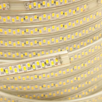 100 Metrov LED Trak NAPAJALNIK 220V SMD5730 180L/M IP67 Nepremočljiva Prilagodljiv Stropna Luč Razsvetljava Trak 3000K 6000K za Dom Spalnica