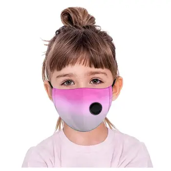 2020 Moda Gradient Otroci, Otroci Masko Nastavljiv Dihanje Ventil Varno Zaščito Masko Mogoče Oprati In Ponovno Uporabiti Usta Masko A