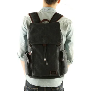 Moški nahrbtnik za prosti čas shouldertravel Retro platno nahrbtniki moške torbe študent šolsko torbo računalnik vrečke