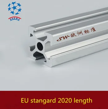 4pcs/veliko 2020 Aluminij Profil 2020 Ekstrudiranje Evropski Standard Eloksiran Linearni Železniškega Aluminij Profil 2020 CNC 3D Tiskalnik Deli