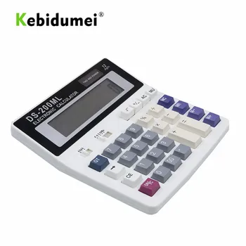 Kebidumei Velike Gumbe, Pisarna Kalkulator Velike Računalnik Tipke Muti-funkcija Računalnika Baterije Kalkulator DS-200 ML 12 Mest