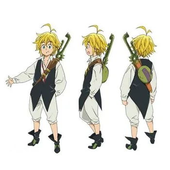 Japonski Anime Sedem Smrtnih Grehov Meliodas kostum mens Meliodas cosplay oblačila /vrečko, katere koli velikosti, Dragon ' Greh Srd
